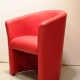 Sessel Romeo Leder rot